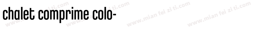 chalet comprime colo字体转换